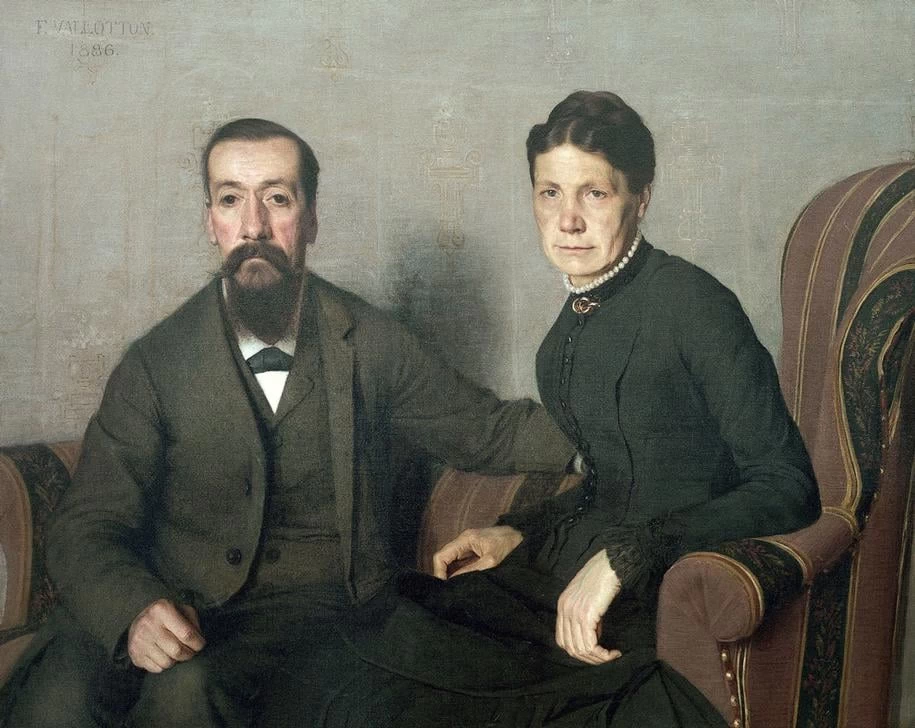 Ritratto dei genitori - Lausanne, Musée Cantonal Des Beaux, Arts